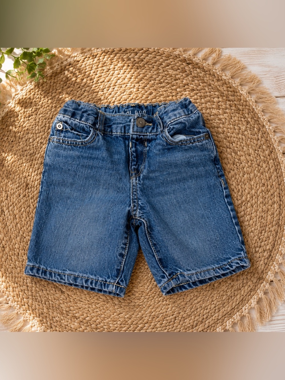 The Children's Place Medium Wash Denim Shorts - Blue